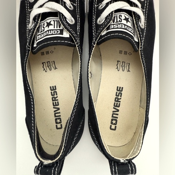 Converse Chuck Taylor All Star Ballet Lace Slip in Black - Picture 6 of 9